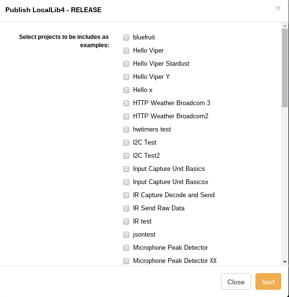 Select examples
